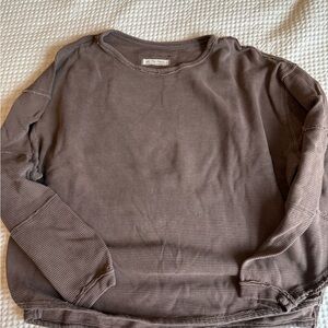 Free People Ribbed Crewneck